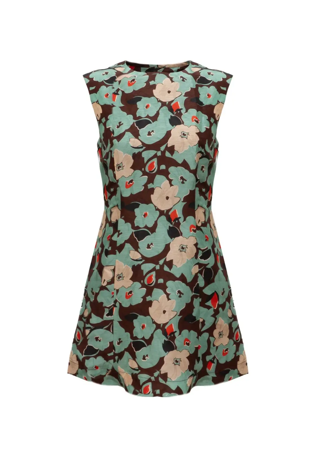 Lovaan Harper Silk Linen Green Floral Size 8 for rent on The Volte - main image