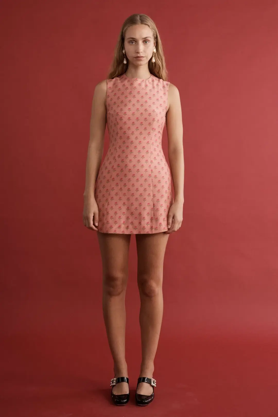 Lovaan Harper Rose Dress Silk Tiny Rose Print Size 8 for rent on The Volte - main image