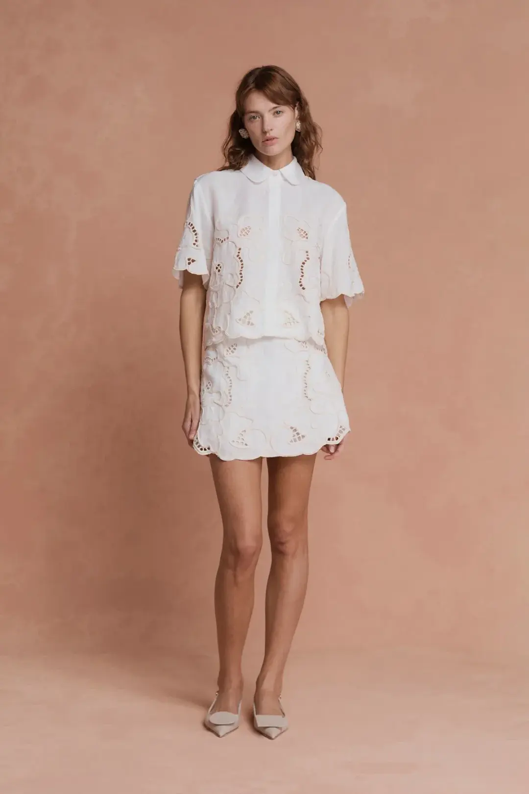 Lovaan Milicent Skirt White Size 14 for rent on The Volte - main image