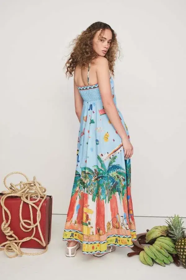 ALEMAIS All Aboard Midi Sundress Size 10 Au for rent on The Volte - main image