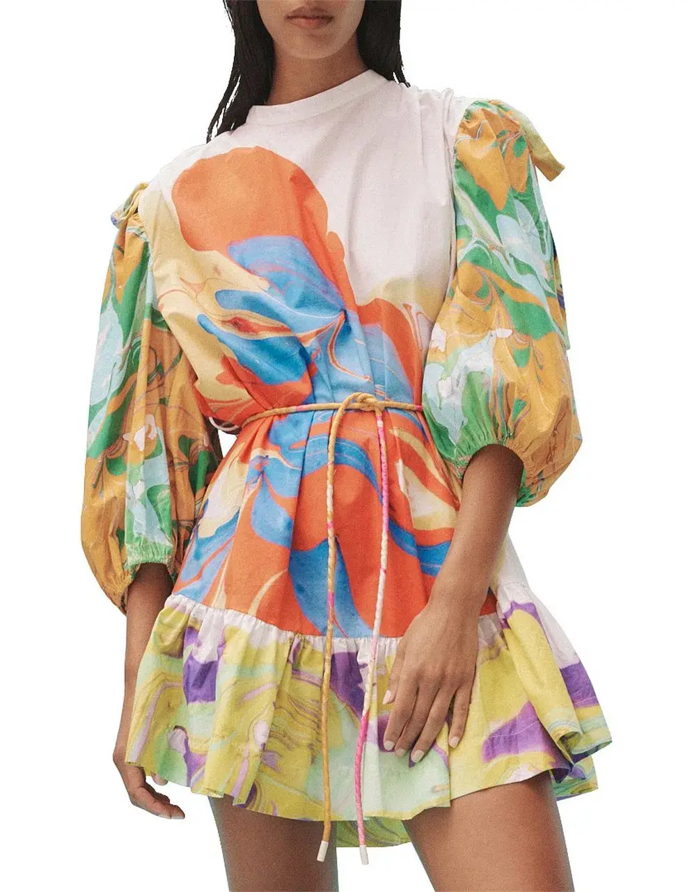 ALEMAIS Luca Mini Dress Multi Size 6 Au for rent on The Volte - main image