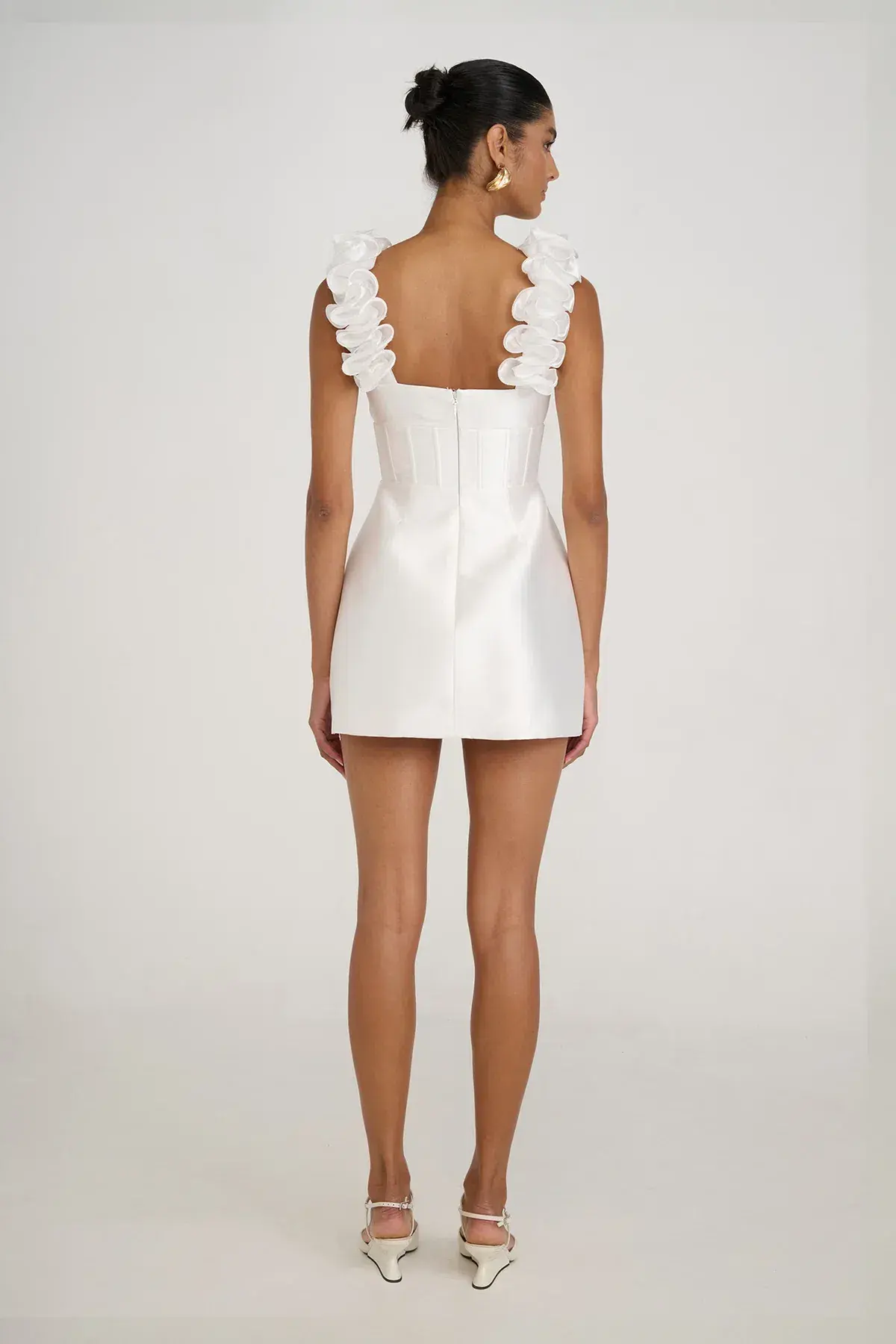 ELIYA THE LABEL Taria Dress | White XS - Image 3