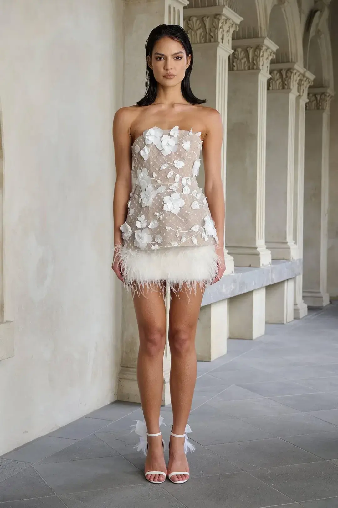 ELIYA THE LABEL Josie Dress XS White for rent on The Volte - main image