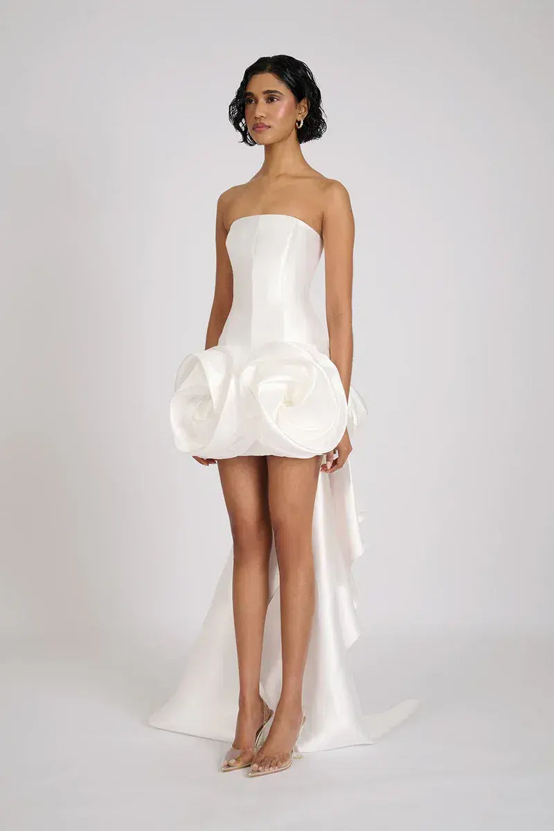 ELIYA THE LABEL Chloe Dress | White XS for rent on The Volte - main image