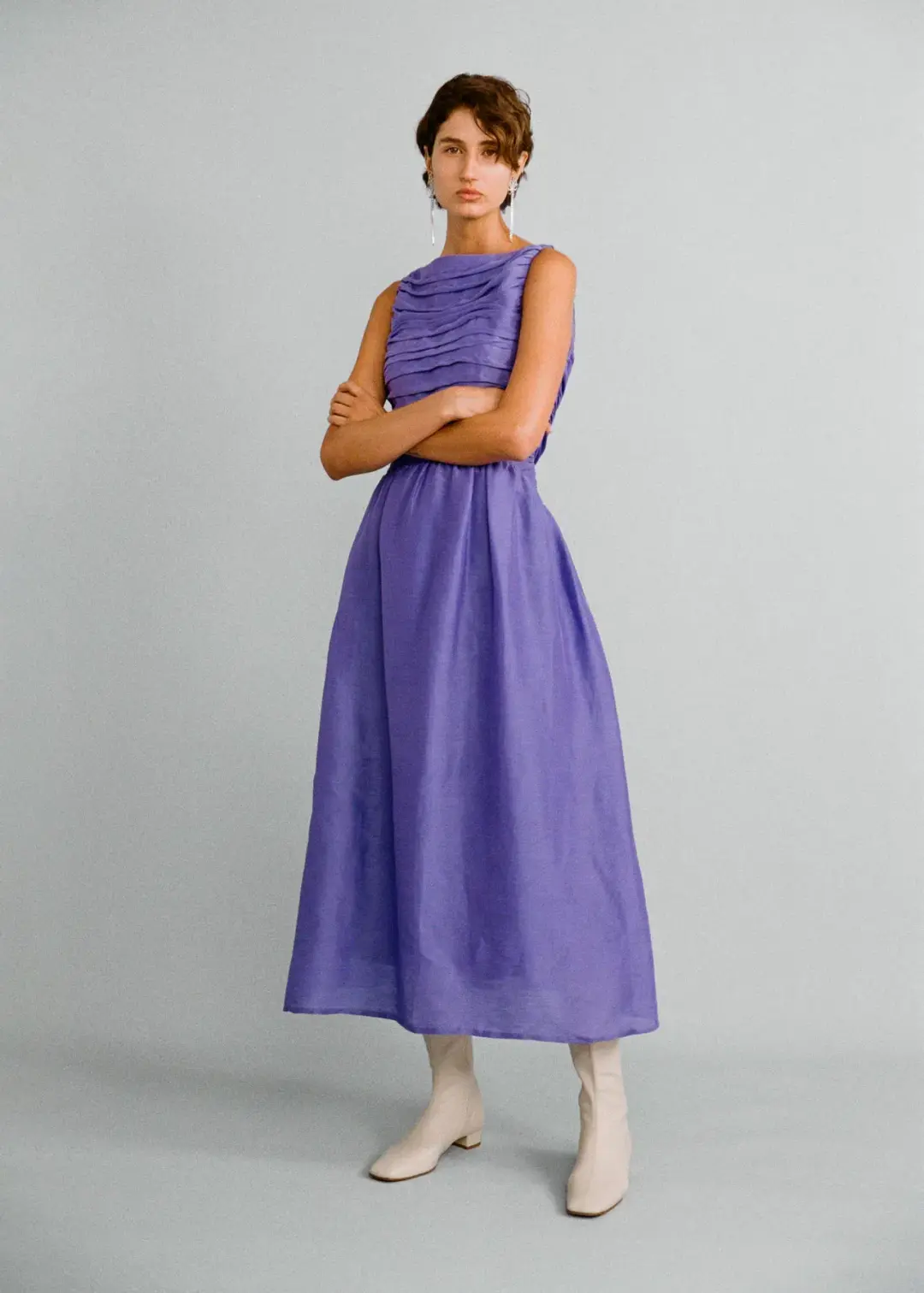 Lovaan Val Dress Iris Size 10 for rent on The Volte - main image