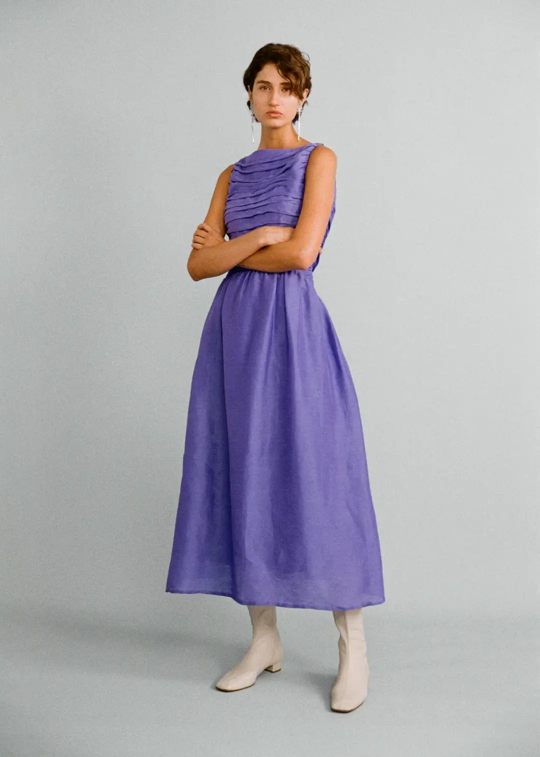 Lovaan Val Dress Iris Size 14 for rent on The Volte - main image