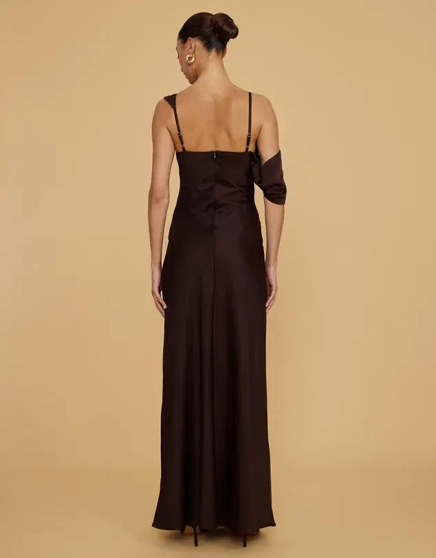 Chancery Summer Dress - chocolate- size 6/8 - Image 2