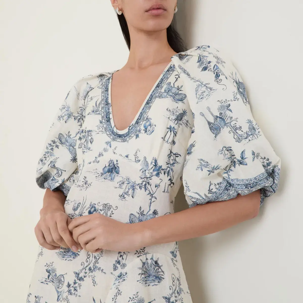 ALEMAIS Casa Midi Dress Print 8 AU - Image 4