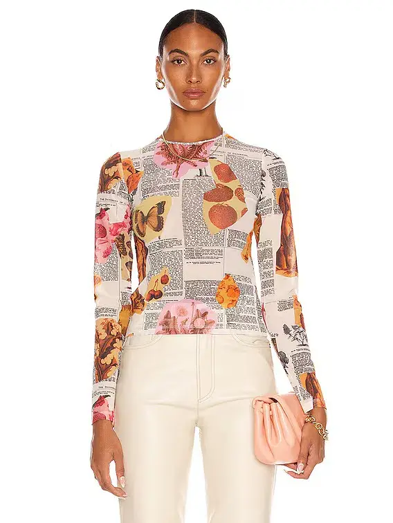 Miaou Botanica Mesh long sleep top size S - Image 1