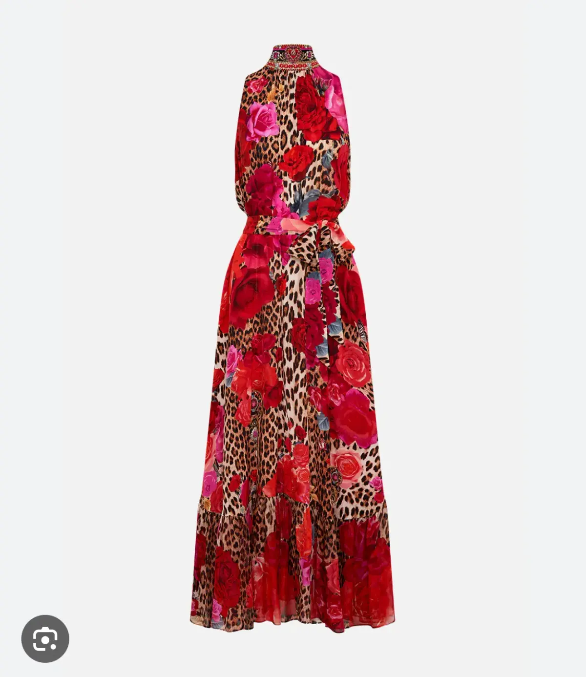 Camilla - NECKTIE DRESS WITH ELASTICATED WAIST HEART LIKE A WILDFLOWER - Image 2