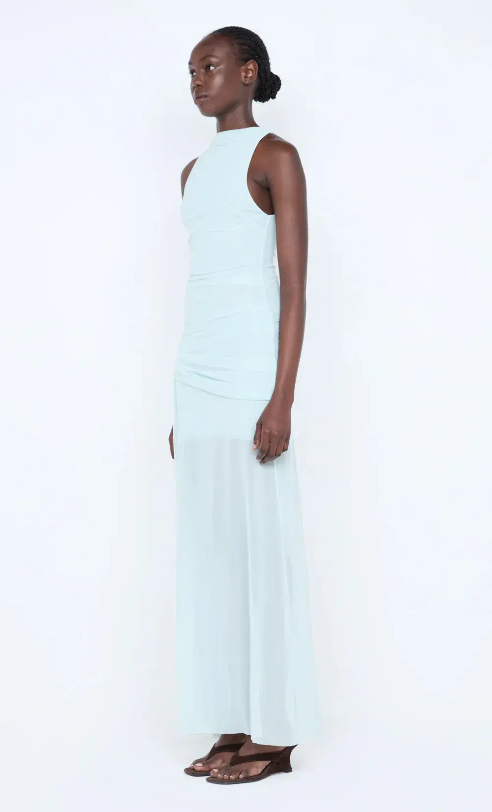 BEC & BRIDGE SPEARMINT BLAINE DRAPE MAXI DRESS for rent on The Volte - main image