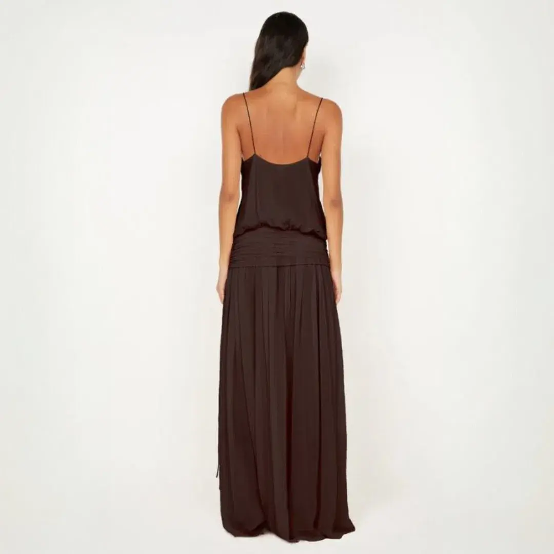 Bec + Bridge Camille Blouson Dress in Dark Chocolate Size 8 - Image 2