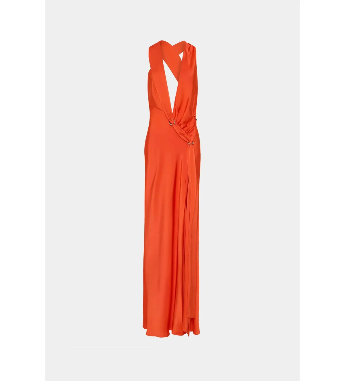 MISHA The Harlow Satin Maxi Dress Chilli Red Size AU 8 - Image 5