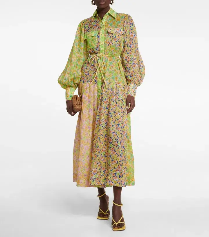 Alemais Daisy Patchwork Long Sleeve Shirt Dress Size XL AU 14/US 10 - Image 4