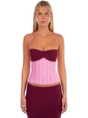 I am Delilah Angelina Set in Sangria Size S/8 - Image 4