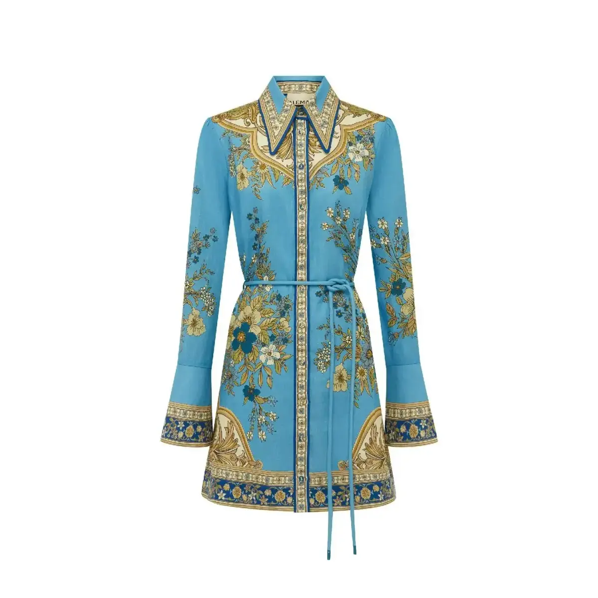 Alemais Cassie Mini Dress Blue Size 12 - Image 2