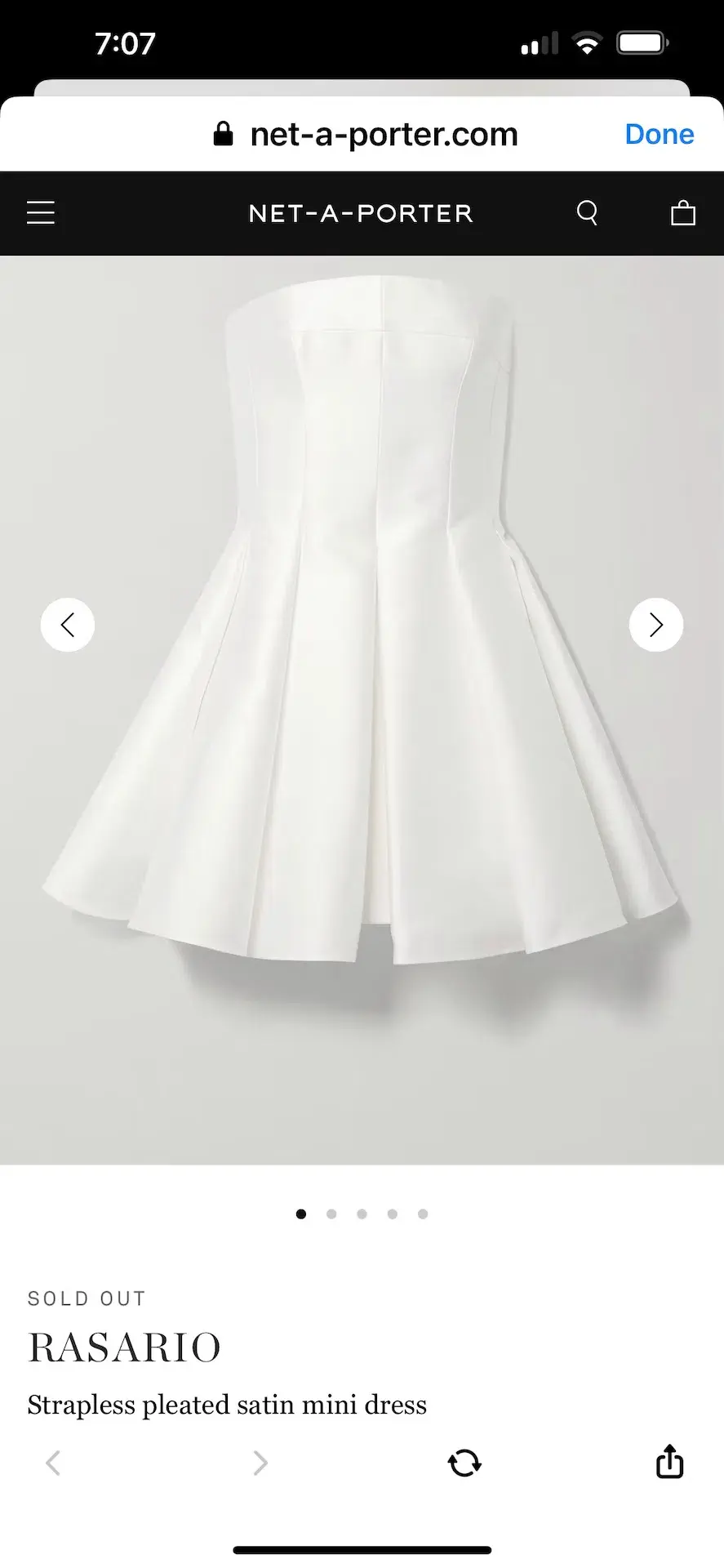 Alex Perry Satin Mini Dress Size 12 - Image 2