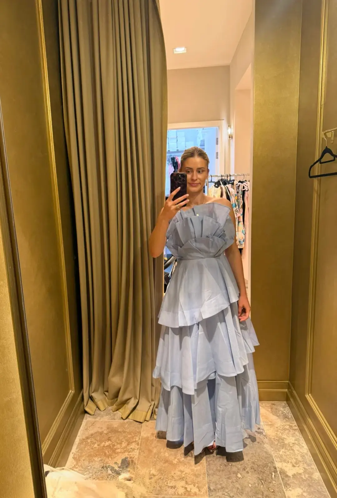 AJE | Selestia Gown | Pale Blue | Size 8 for rent on The Volte - main image