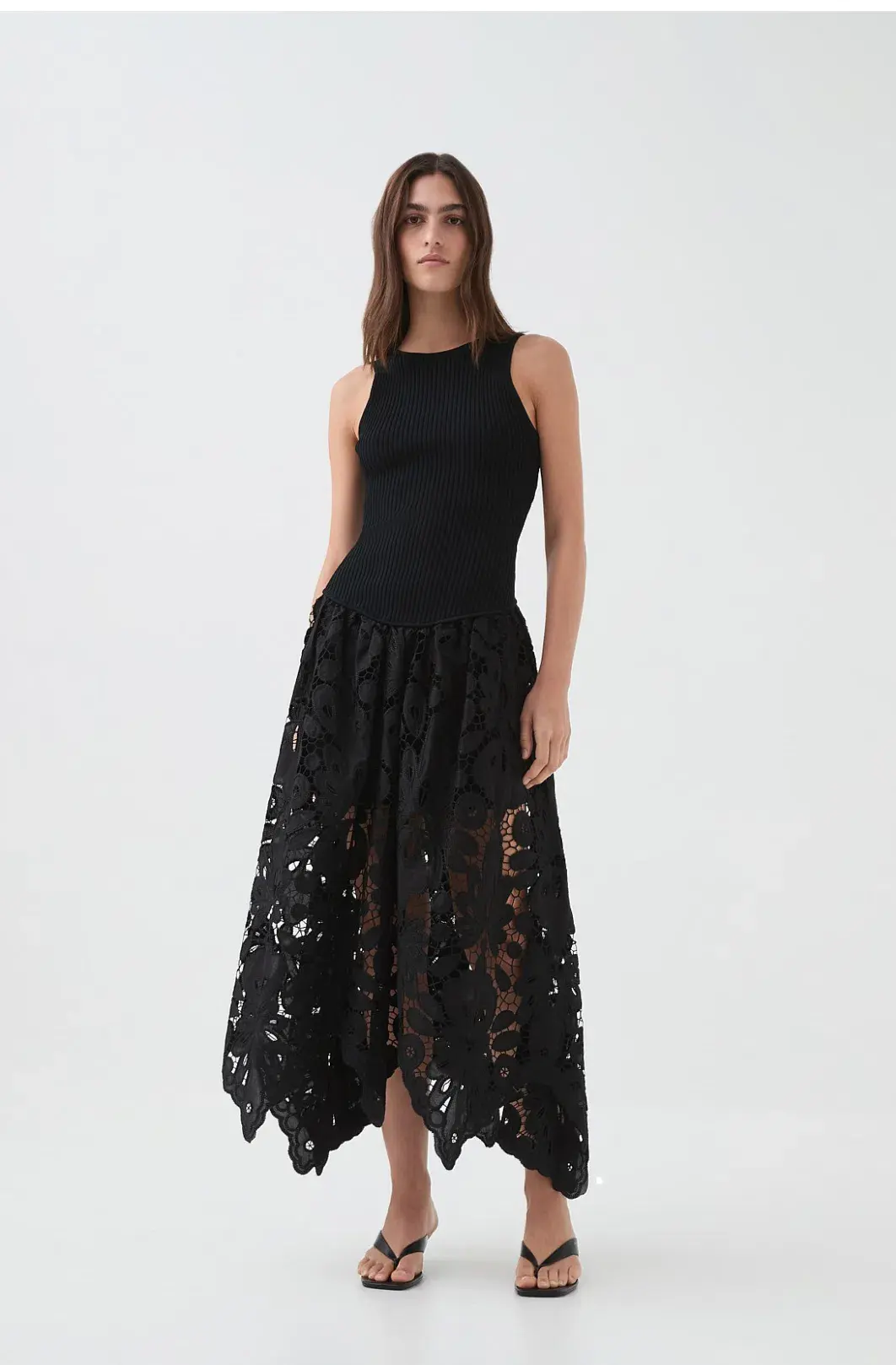 Aje Atlas Knit  Midi Dress Black Size XS  - Image 3