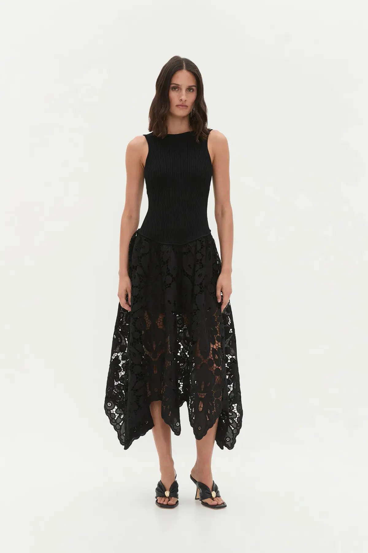 Aje Atlas Knit  Midi Dress Black Size XS  - Image 1