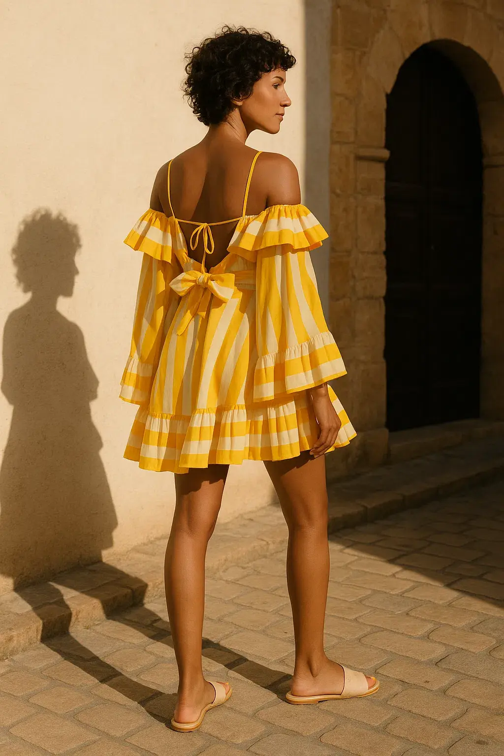 Zimmermann Daylight Stripe Mini Dress Soze 0P - Image 2