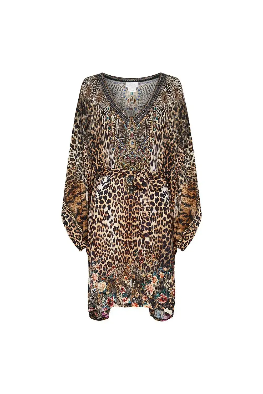 Camilla V Neck Jersey Short Kaftan With Tie Call Of The Cathedral size OS - Image 3