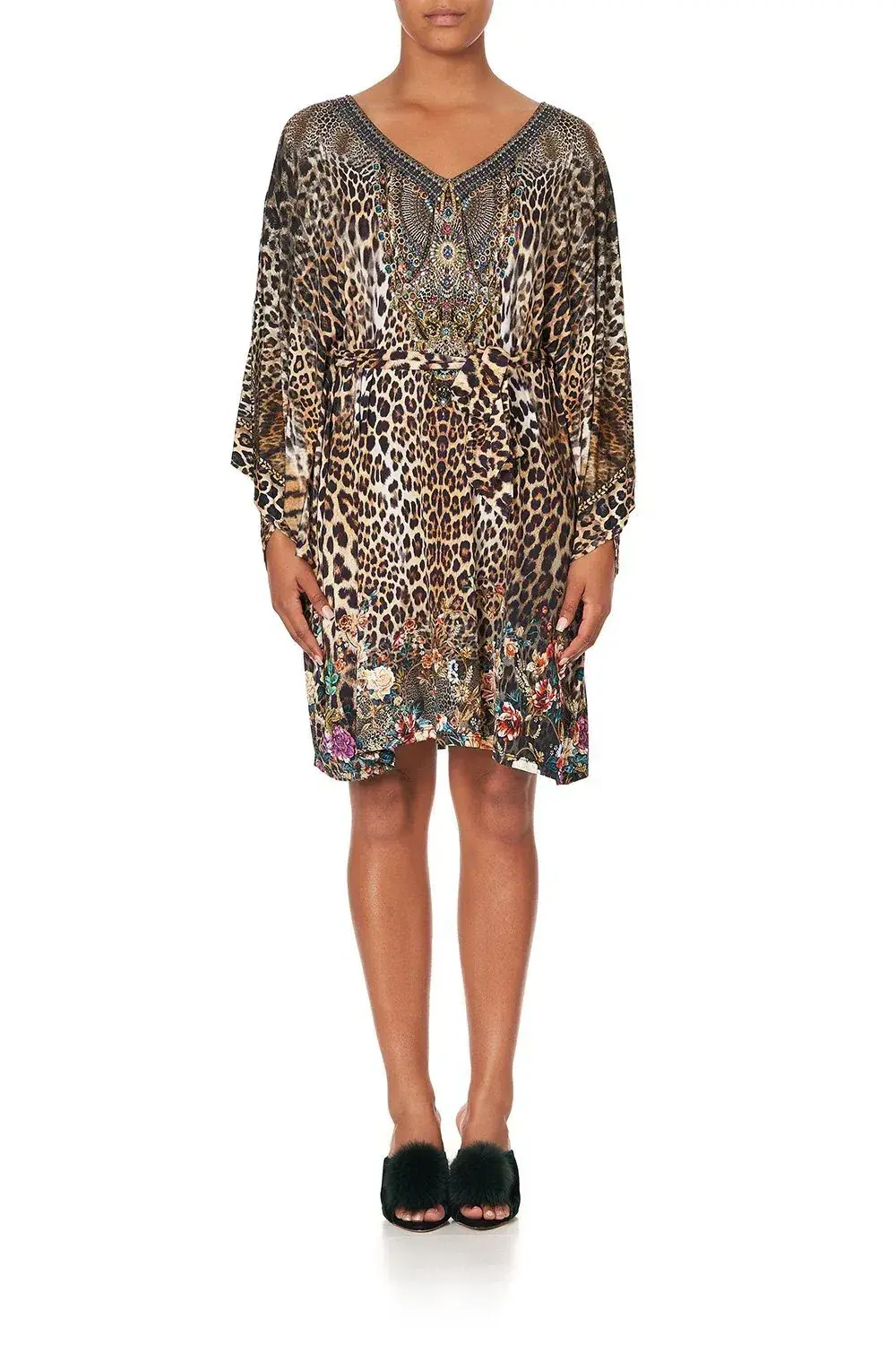 Camilla V Neck Jersey Short Kaftan With Tie Call Of The Cathedral size OS - Image 5