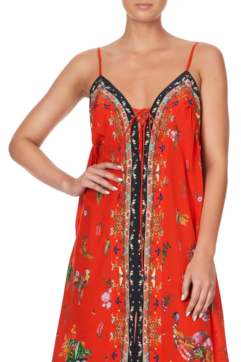 Camilla Lace Up Front Dress Cinema Paradiso size XXL - Image 4