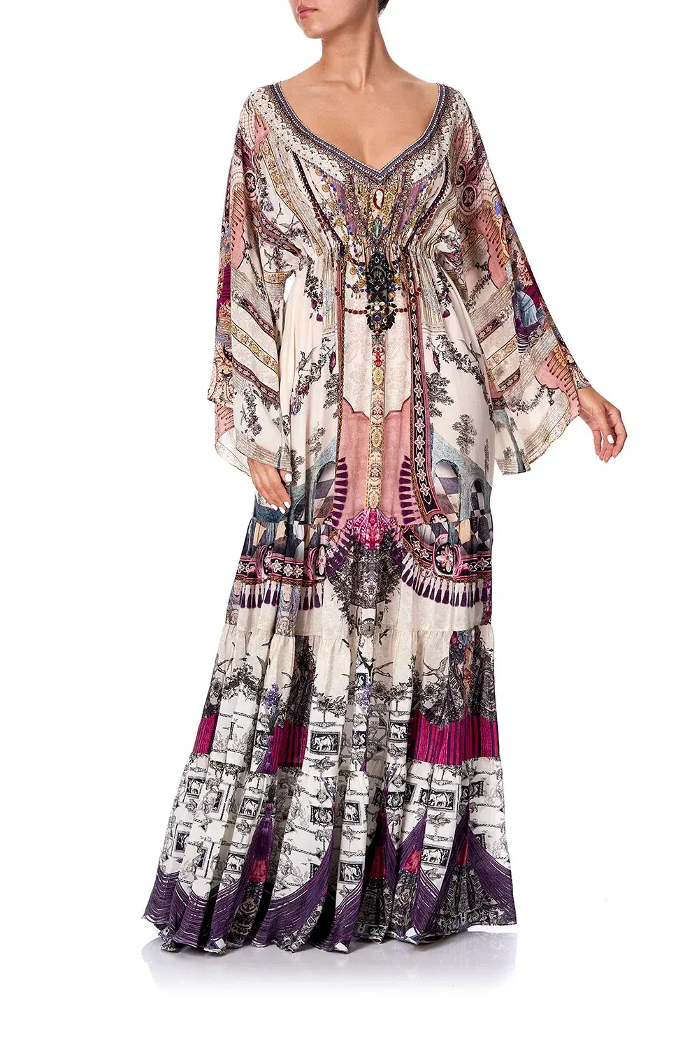 Camilla Gathered Panel Dress Violet City size XXL - Image 1