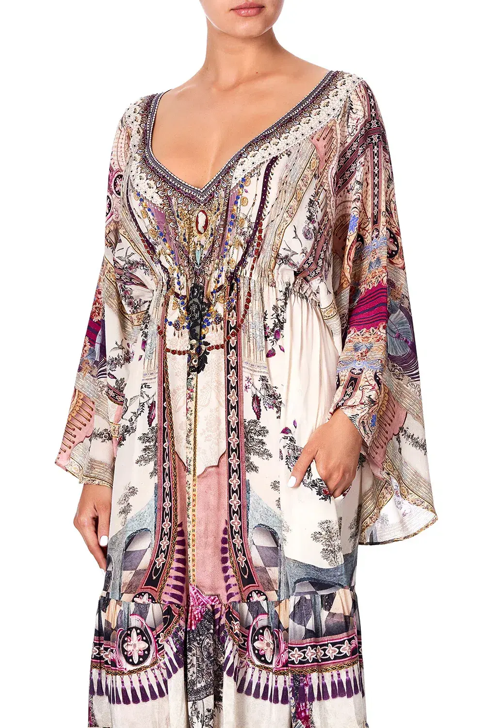 Camilla Gathered Panel Dress Violet City size XXL - Image 9