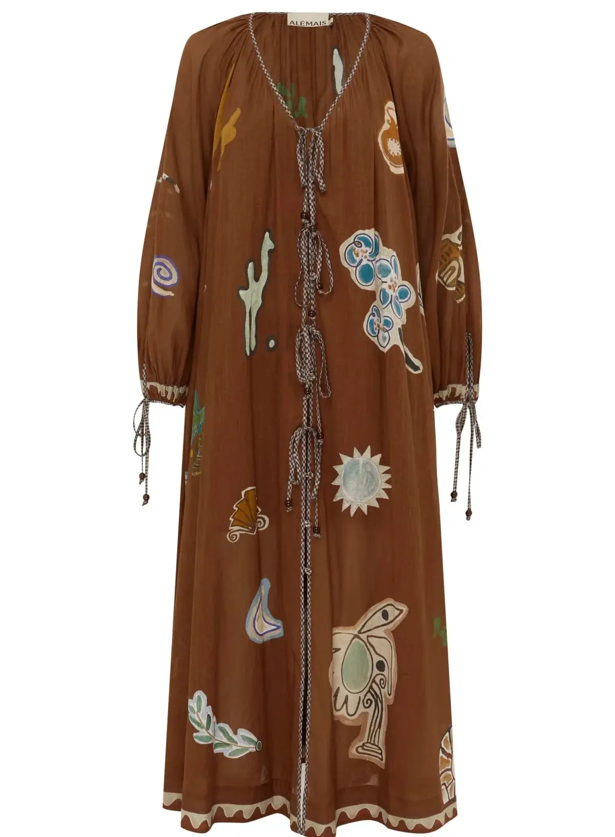 Alemais  LAURENCE TIE FRONT SHIRTDRESS - 16 AU/UK (12 US) - Image 5