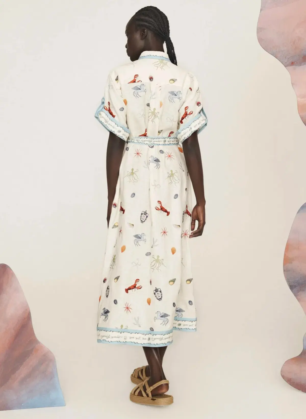 Alemais  SANDY EMBROIDERED SHIRTDRESS - 16 AU/UK (12 US) - Image 4