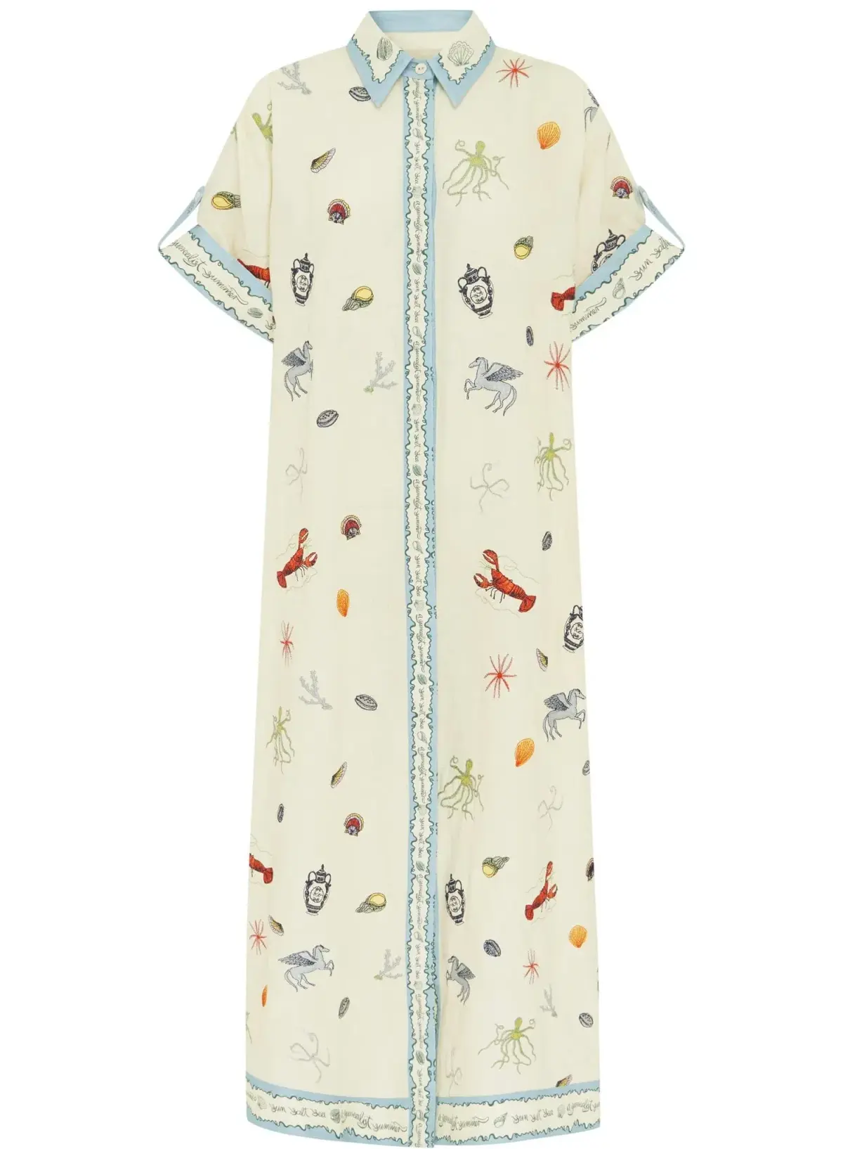Alemais  SANDY EMBROIDERED SHIRTDRESS - 16 AU/UK (12 US) - Image 6