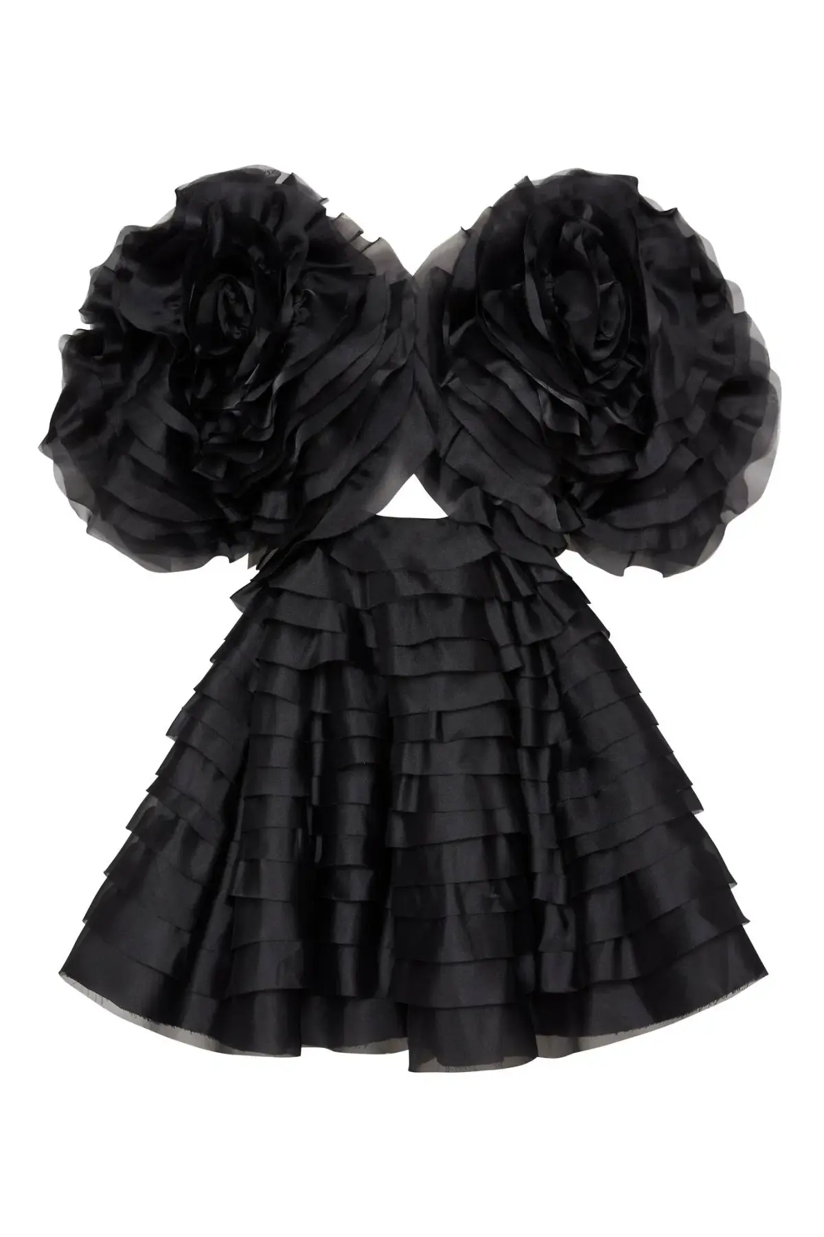 Aje Amour Black Ruffle Mini Dress Size 8  - Image 7