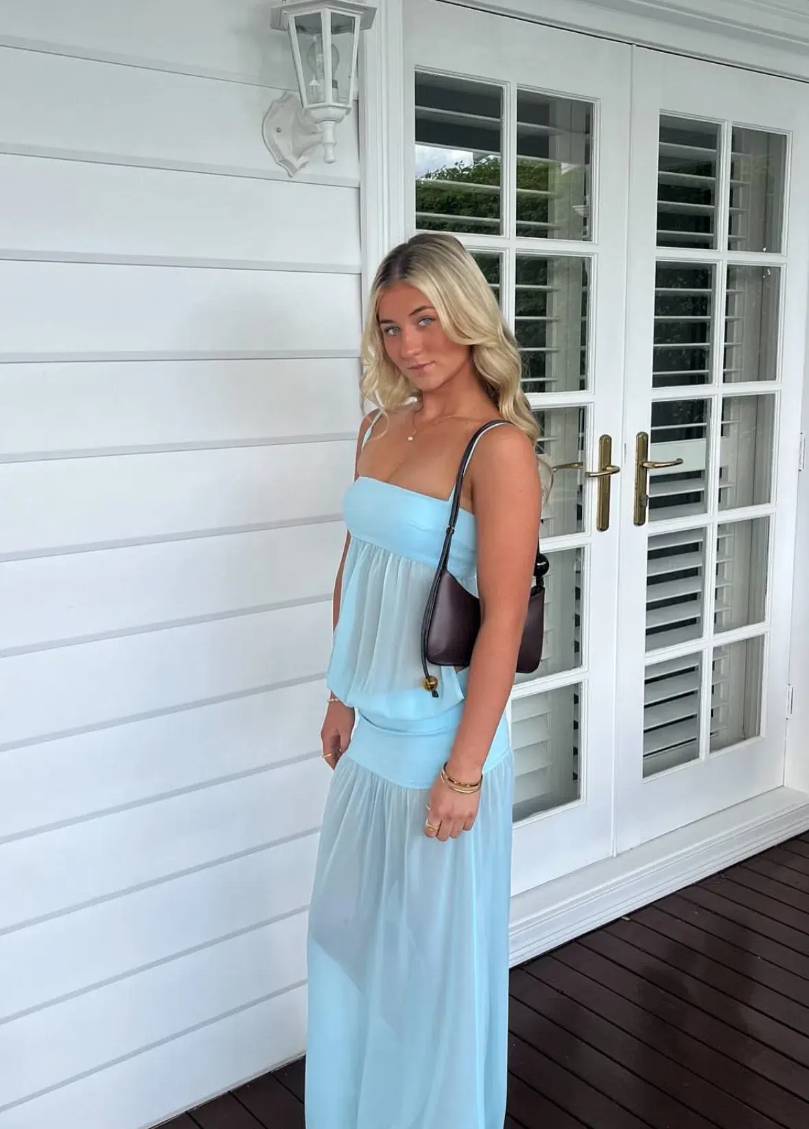 Ance Gria Romeo Gown in Aqua Blue size S / 8 AU - Image 6