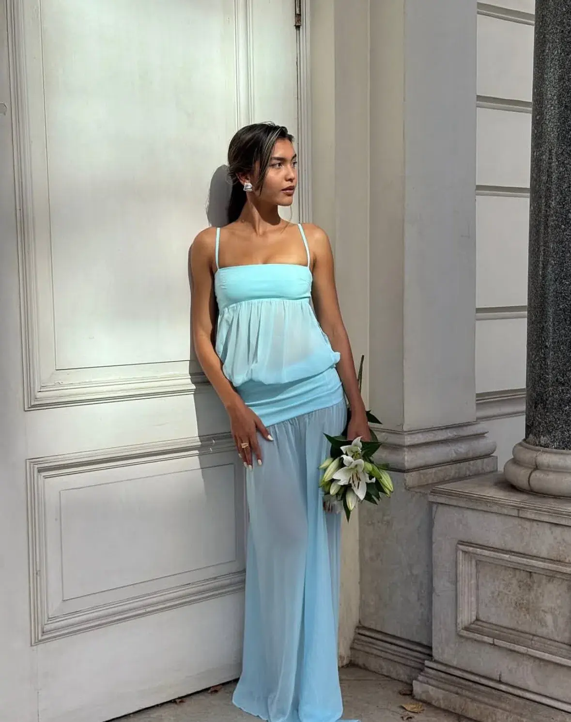 Ance Gria Romeo Gown in Aqua Blue size S / 8 AU - Image 8