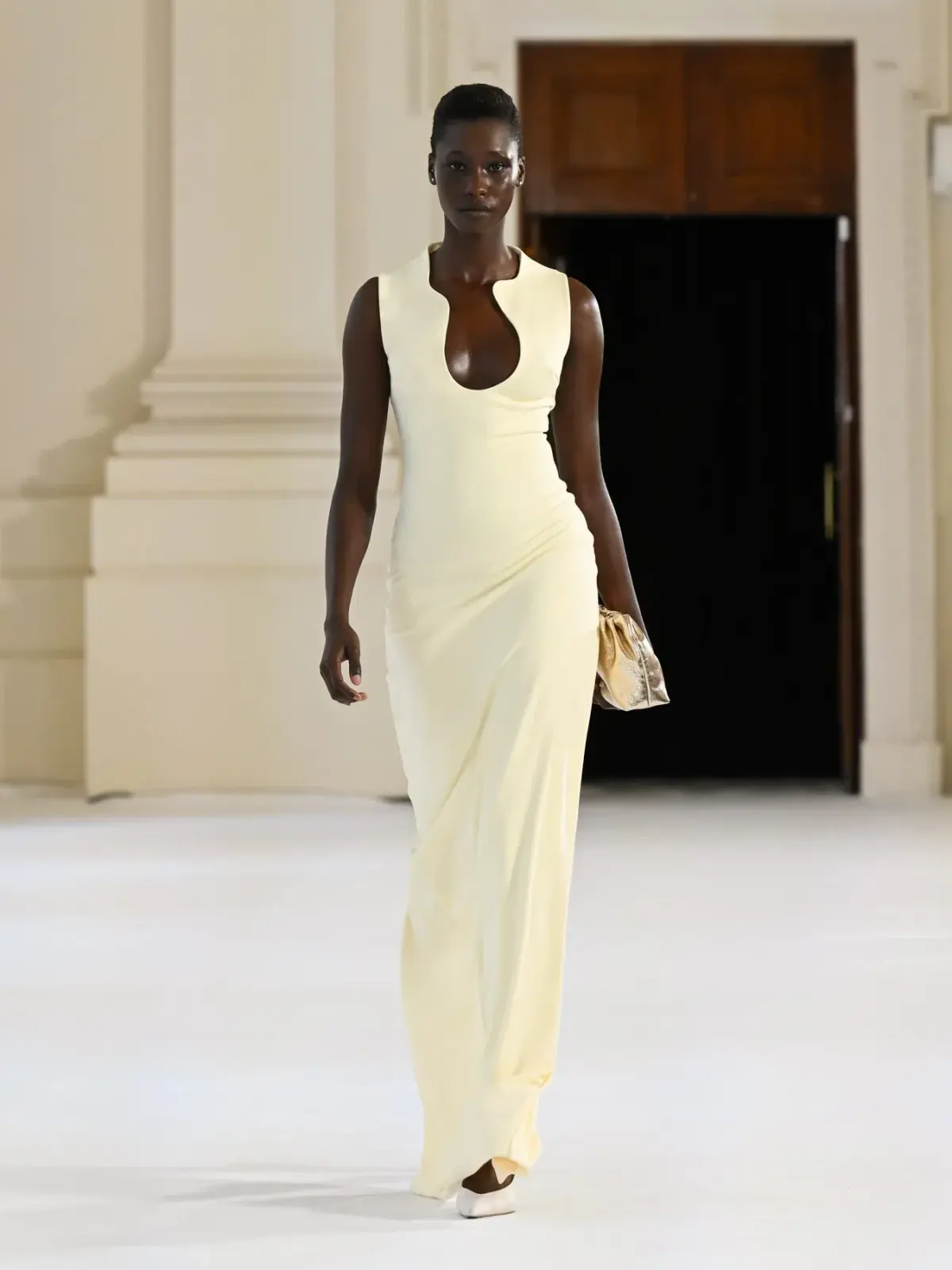 Effie Kats Bloom Gown - Lemon Size S - Image 1