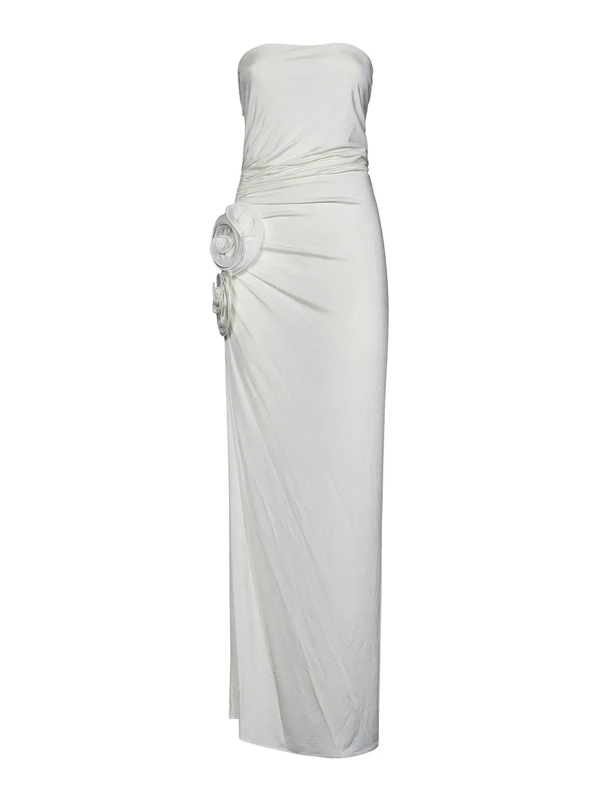 Magda Butrym White Strapless Maxi Dress - Image 4