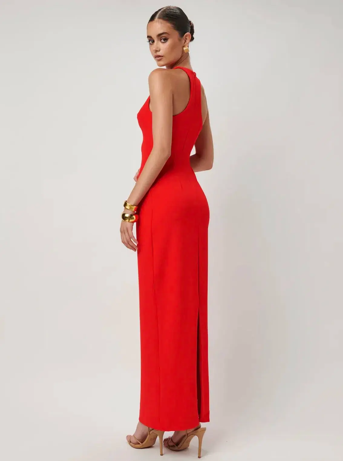 Effie Kats Eiza Gown in Cherry Red S - Image 3