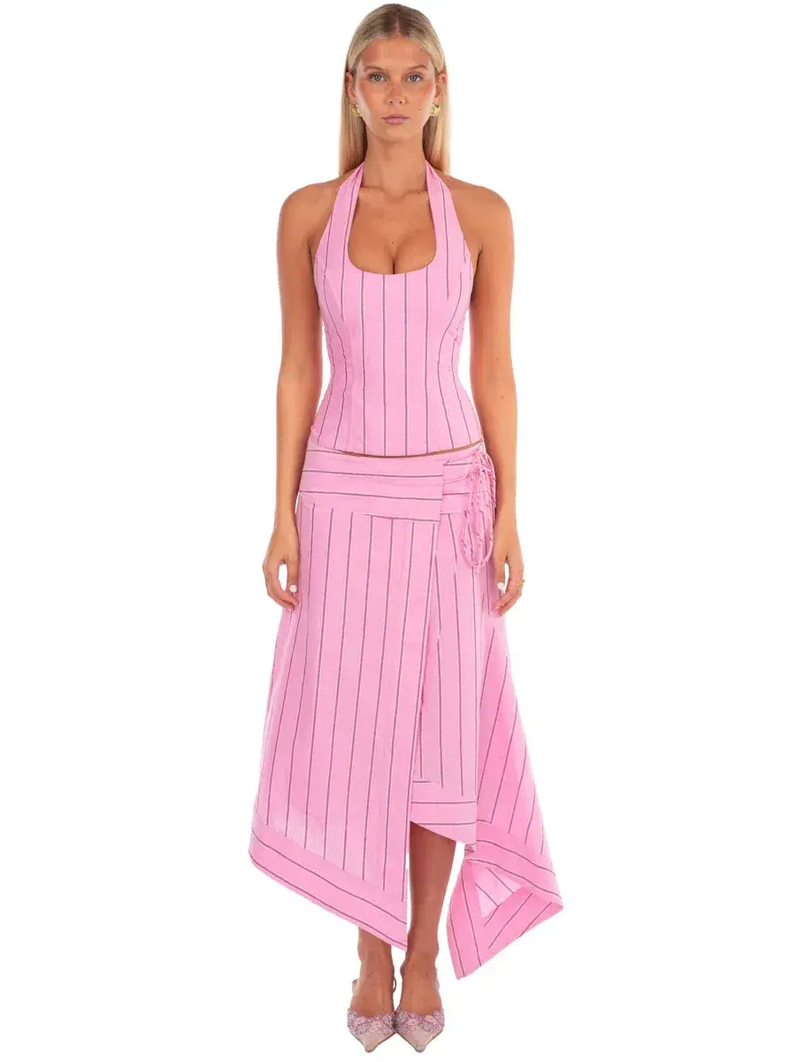 I am delilah, Sabrina Corset & skirt, Pink, Size 8 - Image 1