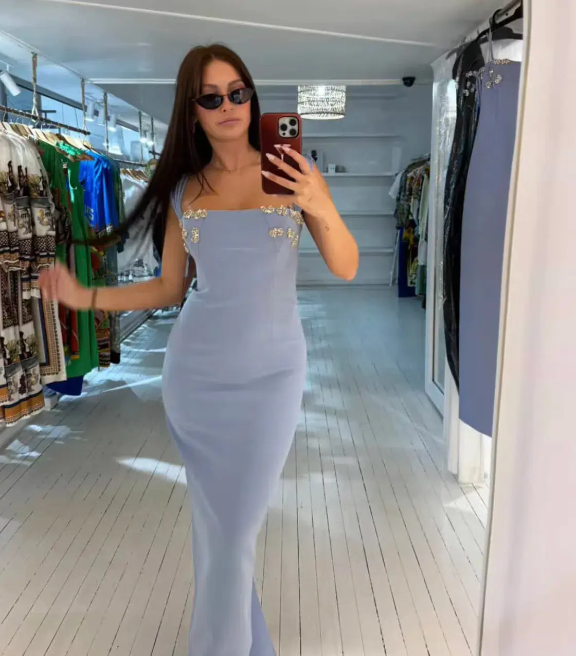 Rachel Gilbert Malia Gown in Blue AU 10 - Image 1