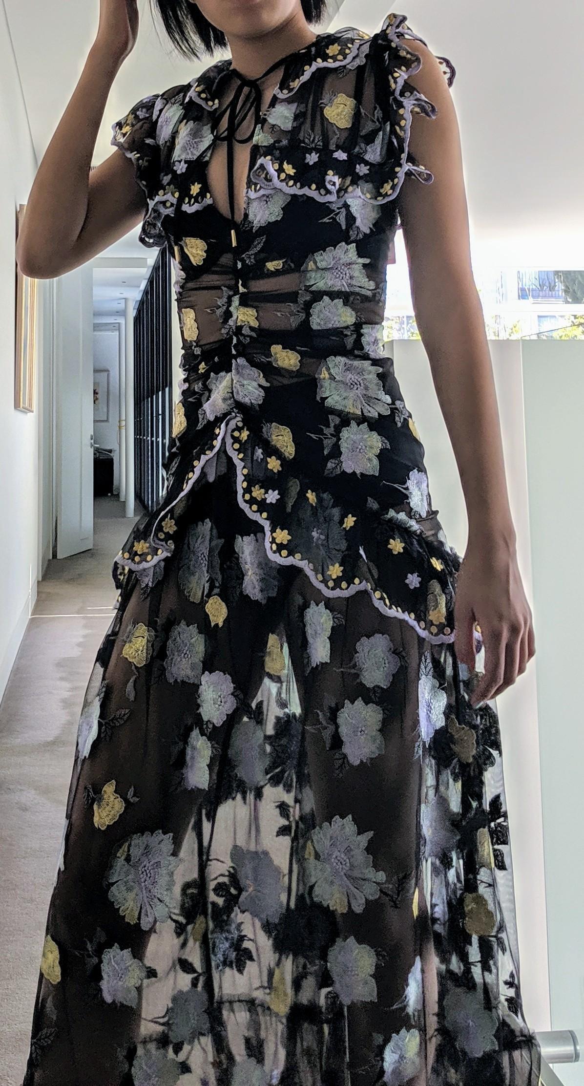 Alice McCall Floating Delicately Dress Black Size 4 - Image 3