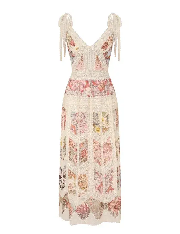 Zimmermann Daylight Slip Dress Spliced Print Size 2 for rent on The Volte - main image