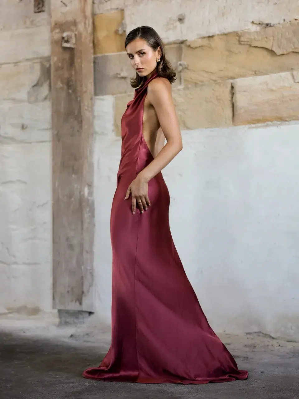 ARCINA ORI GAIA DRESS PLUM SIZE 8 (S) - Image 5