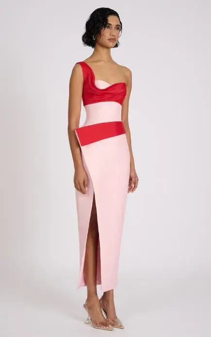 Eliya The Label Pink & Red Cartia Dress - 12 - Image 6