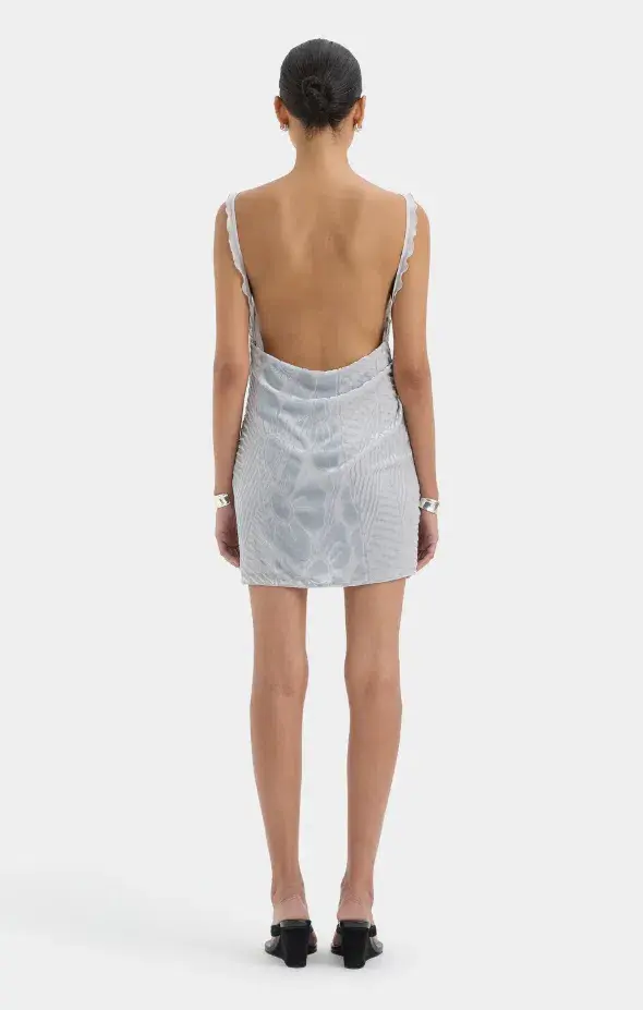 Sir the Label Ventura Mini Dress Silver Size 2 - Image 2