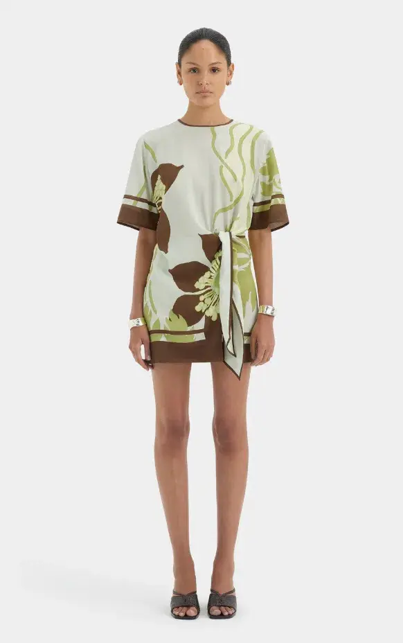 Sir the Label Amaia Mini Dress Floral Vine Size 4 - Image 1