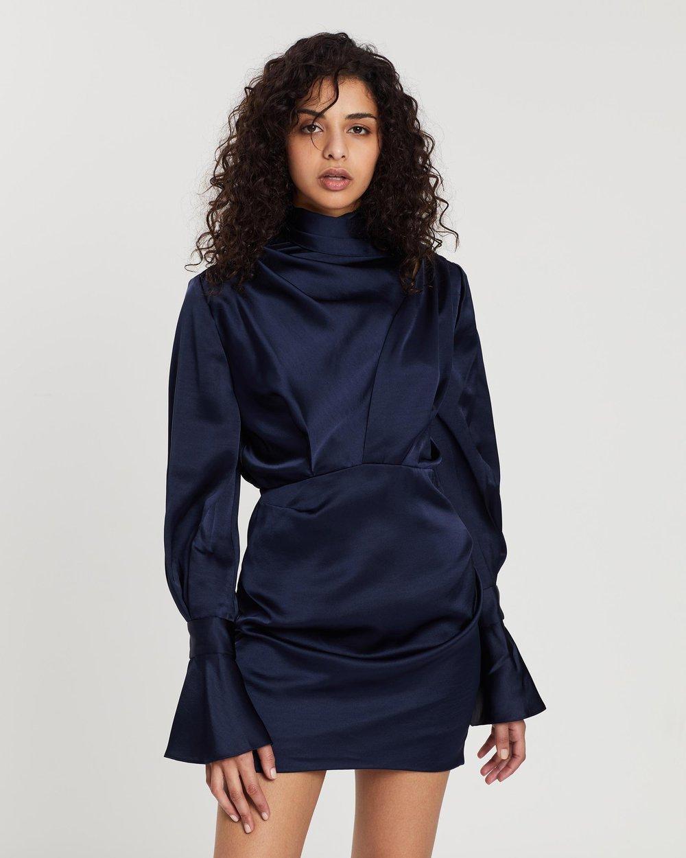 Acler Soto navy dress size 10 for rent on The Volte - main image