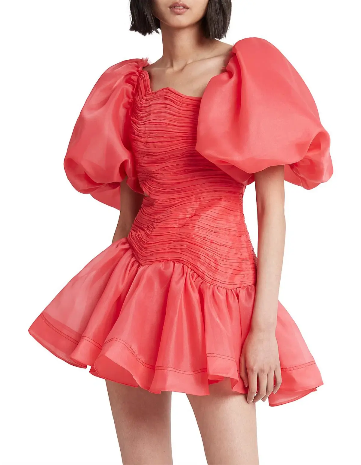 Aje Joan puff sleeve mini dress - Image 3