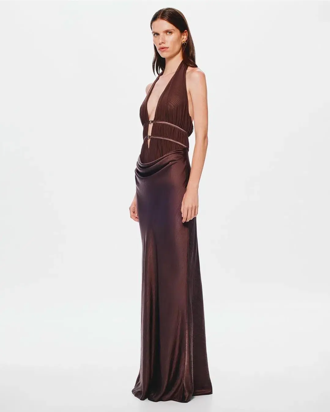THE 'CELINE' SATIN DRESS - Image 1